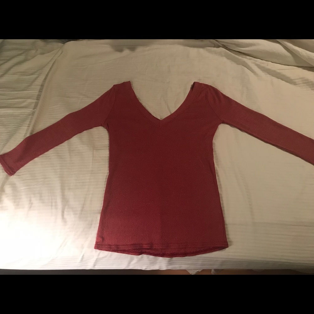 Michael Stars double v neck